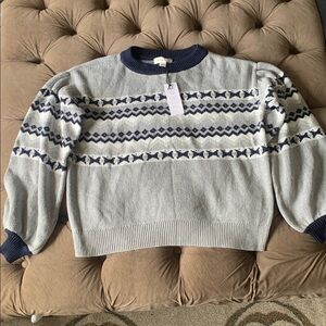 Nwt cotton blend sweater